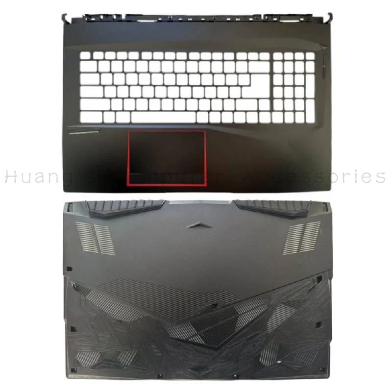 SS+New Palmrest & Bottom Case Without Touchpad for MSI GE75 RAIDER 8RF 8RE 9SE 9SF 10SFS MS‑17E1, Strictly‑Tested Replacement