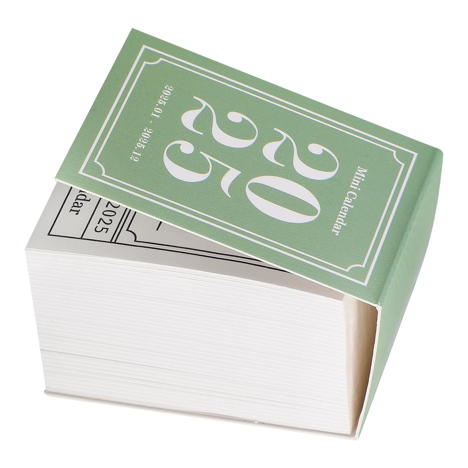 1 Book Mini 2025 Desktop Decor Tearable Office Standing Paper Planner Home Decoration Calendar 2025 Desk Calendar