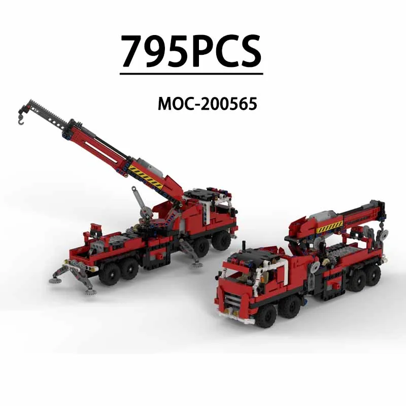 Building Blocks MOC-200565 European RC Crane Truck Small RC Crane Truck 791PCS Birthday Gift for Kids Boy Christmas Toys Gift