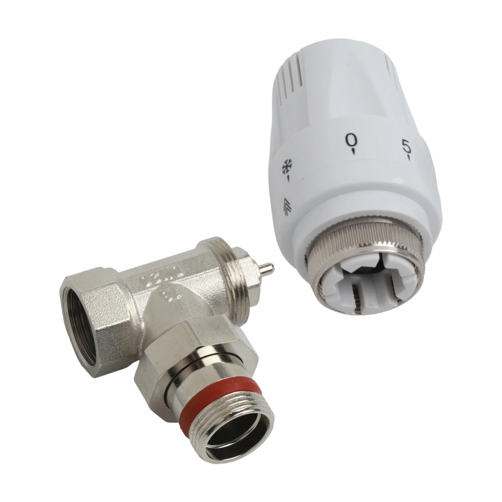 Thermostatic Radiator Valve Multiple Settings Precise Special Valve White Silver DN20/DN15 Energy Efficient Copper