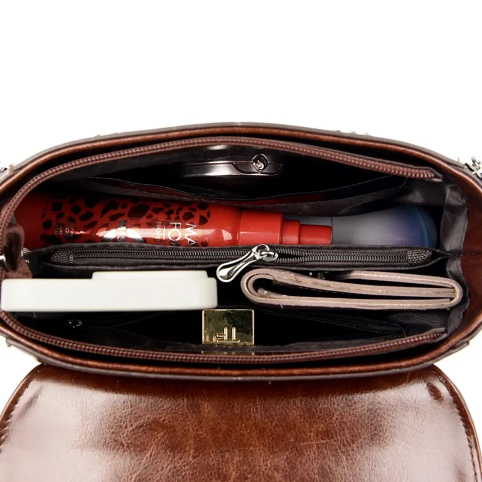 Luksusowe torebki damskie moda damska torba na ramię Crossbody wysokiej jakości skórzane torby dojazdowe z górnym uchwytem Casual Messenger Sac — zdjęcie 7