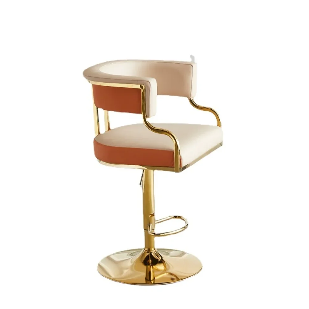 

American Swivel Bar Stools Adjustable Vanity Minimalist Bedroom High Chairs Mid Century Fashion