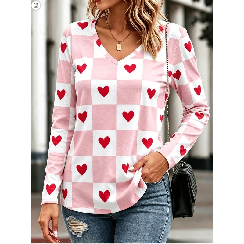 Casual Fashion Women's Long Sleeve T Shirt Simple Stylish Elegant Abstract Painting Tie Dye Gradient Color Block Patchwork All