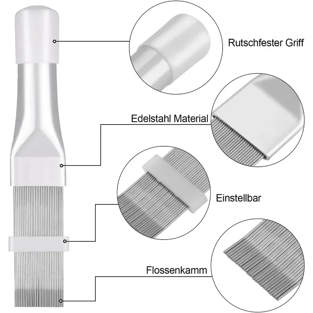 1/2/3Pcs Cleaning Brush Condenser Dryer, Flap Comb, Refrigerator Air Conditioner, Metal Cleaning Radiator Coil Evaporator