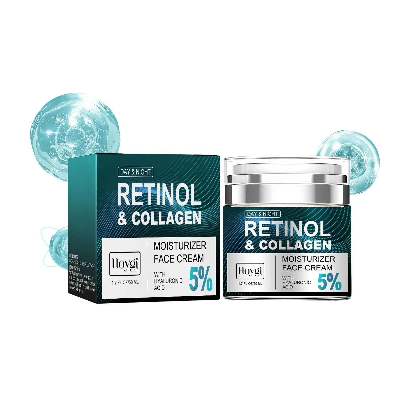 Crema Facial hidratante de Retinol, elimina las líneas finas faciales, cuello, antiarrugas, reafirmante, blanqueamiento, brillo, cuidado de la piel antienvejecimiento