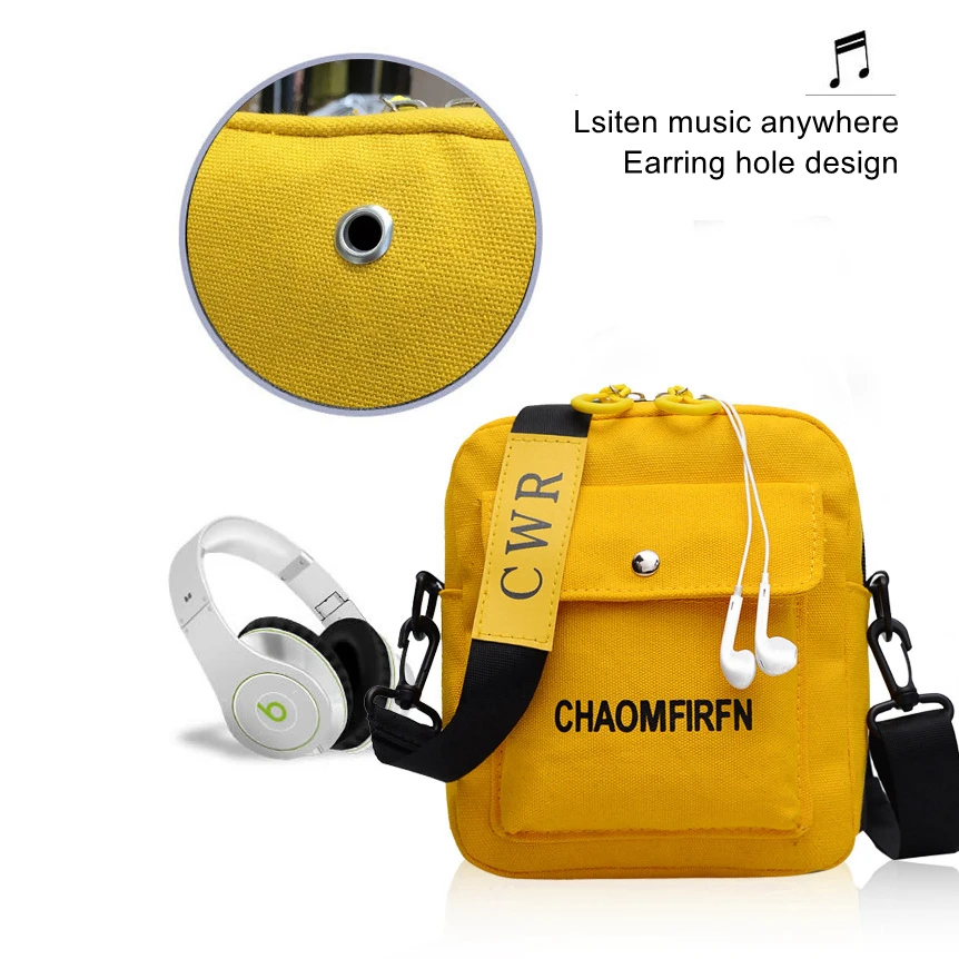 Shoulder Bag for Women Handbag CrossBorder Canvas Leisure Fashion zipper Bag Ladies Embroidered Han Female Pocket Purse