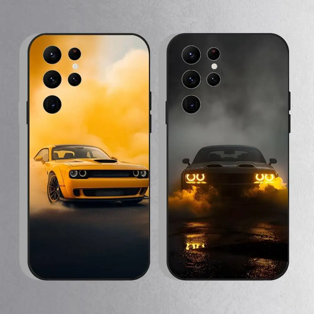 Чехол для телефона D-Dodge C-Challenger S-RTs для Samsung S10, S21, FE, S21, S26, S25, S24, S23, Ultra, S9, S22, Plus, черный чехол-накладка