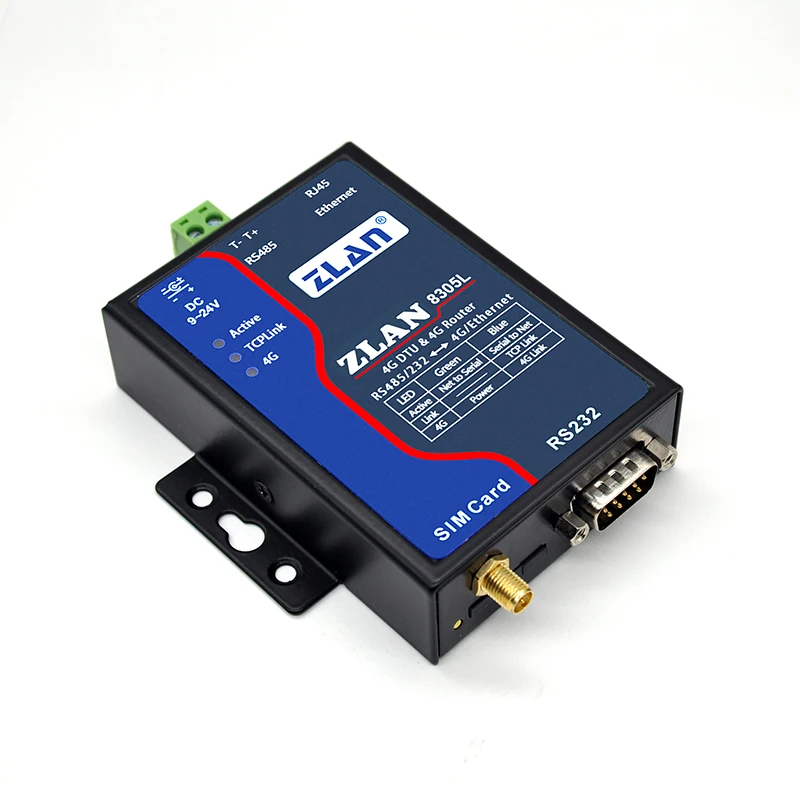 4G 게이트웨이 시리얼 포트에서 4G GPRS RJ45 고속 IoT 최신 장치 ZLAN8305L