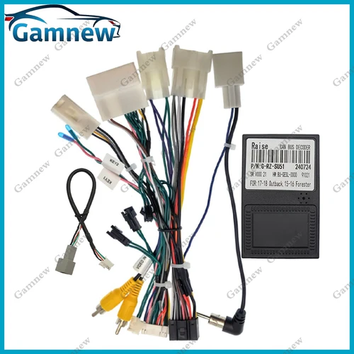 Imagen 2 del producto Adaptador de arnés de cableado de 16 pines para coche, decodificador de caja Canbus, Cable de alimentación de Radio Android para Subaru XV Impreza 2014-2016 Forester 2015-2019