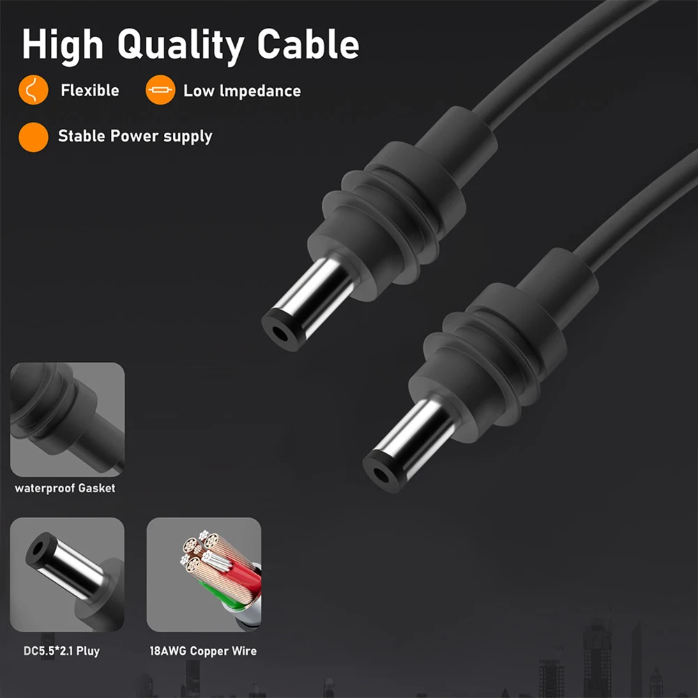 Premium Waterproof DC Power Cable For Starlink Versatile Cables Replacement Circuit Protection Accessories Parts