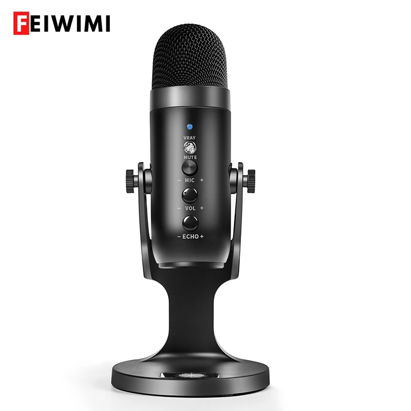 USB Microphone for Recording, Streaming, Gaming, Podcasting on PC Condenser Mic for Mac Laptop or Computer Mikrofo/Microfon