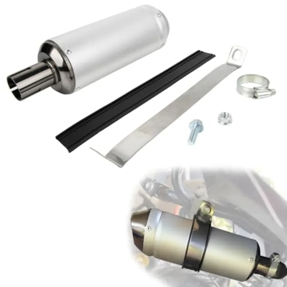 

Универсальный мини-глушитель 28 мм (1,1 дюйма) для мотоциклов 50-150 куб. см: CRF50, XR50, KLX, Coolster, SSR, Thumpstar, TTR, Lifan, Apollo