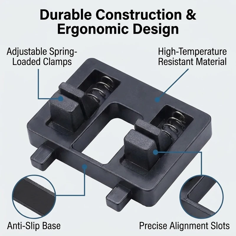 Durable Wire Fixing Tool for Soldering Applications Precision Spring Clamp Holder for Stable Cable Connection Projects