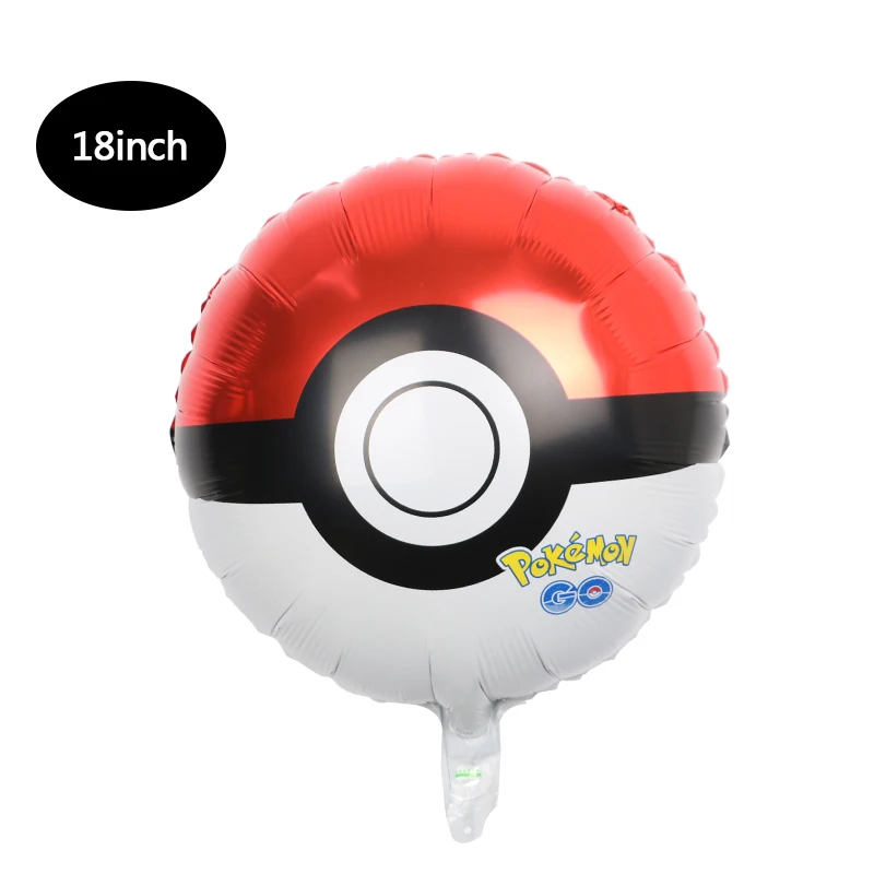 1 Juego de globos de Pokémon con tema de Pikachu, globos decorativos para fiesta de cumpleaños, decoración para fiesta de cumpleaños, Baby Shower,