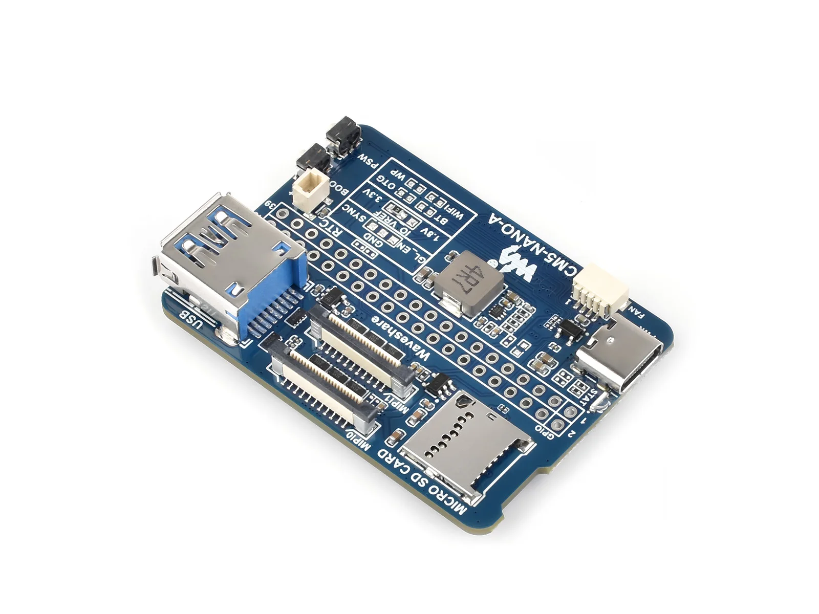 Nano-basisbord (A) voor Raspberry Pi Compute Module 5, dezelfde maat als de CM5-interface / uitbreiding / voeding, interface-uitbreiding,