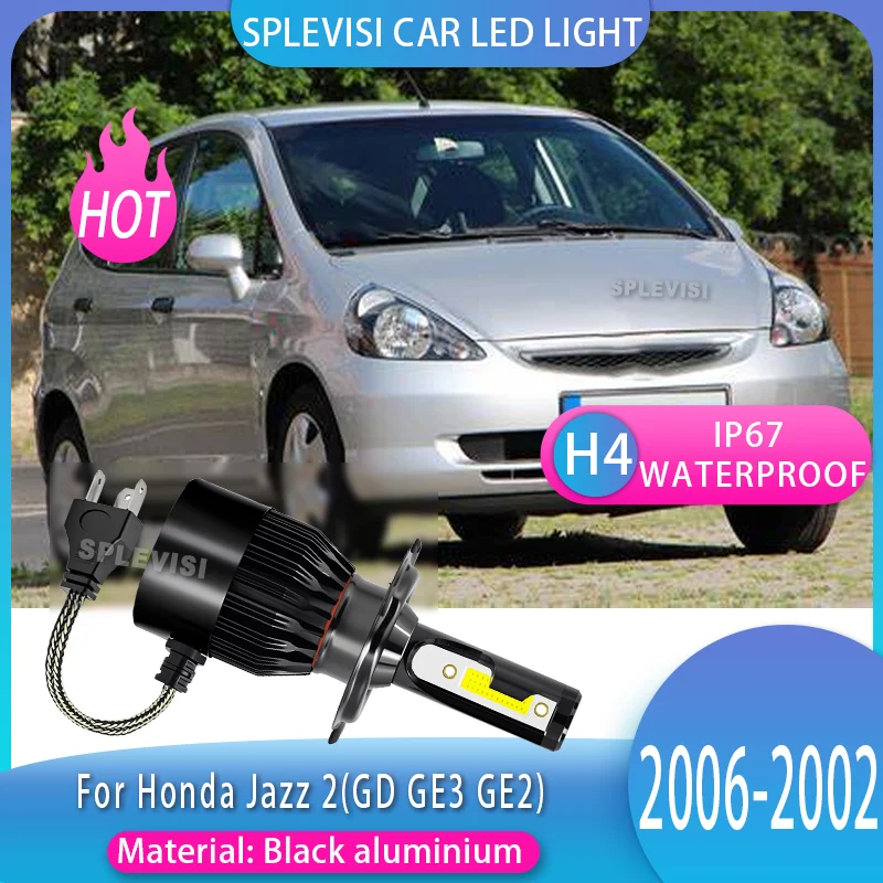 

Nice fit, Brilliant Light Car LED Headlight 6000k White IP67 Waterproof For Honda Jazz 2(GD GE3 GE2) 2006 2005 2004 2003 2002