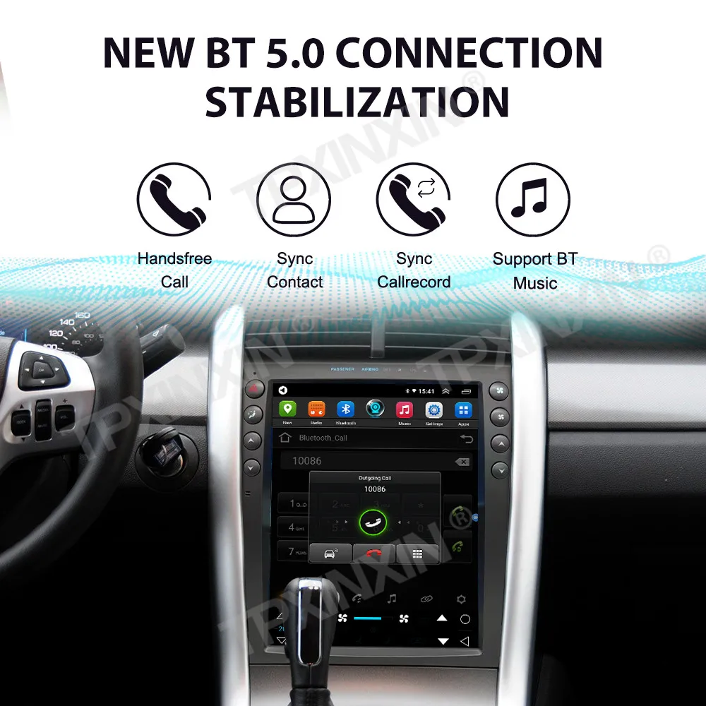 

Самый экономичный 12,1-дюймовый автомобильный радиоприемник для Ford Edge 2008-2014, автомобильный мультимедийный видеоплеер, стерео, авто GPS-навигация, блок Carplay