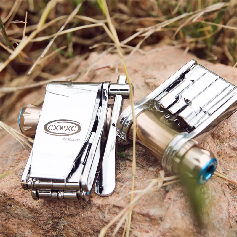 

YM Multi Bicycle Tools Sets Hex Spoke Wrench MTB Screwdriver Chain Removal Tool Bike Multi-function Repair Tool Kit CO2 Inflator