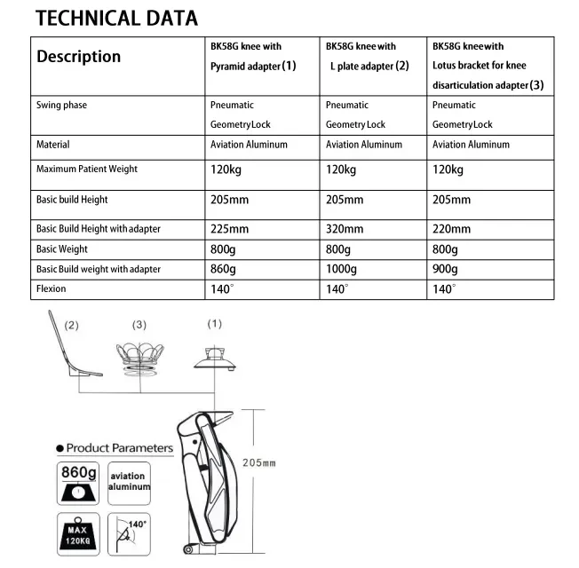 Artificial Limb Prosthetic Leg Pneumatic Knee Joint with Five Bar Pneumatic Knee Joint Prosthetic Knee Joint