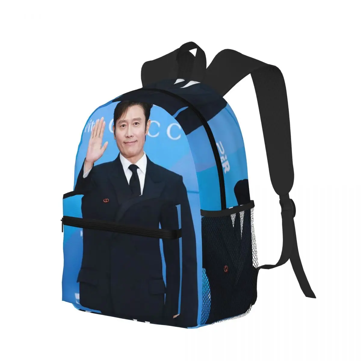 

Lee Byung Hun 16 Student Backpack School Bag Hiking Travel Daypack for Men Women Bookbag Shoulder Bags