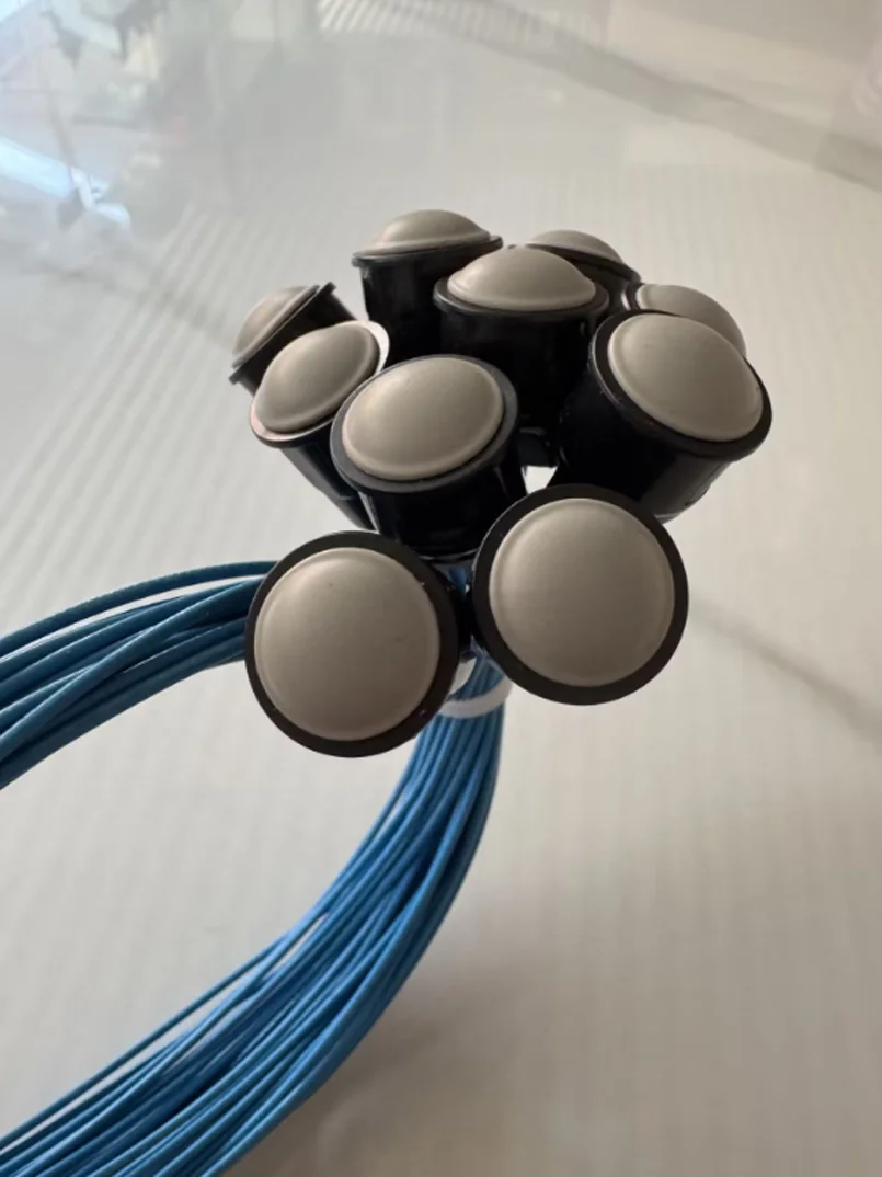 5PCS/10pcs Excavator Joystick Push Button (grey 2 Line/ black3 Line) 635-8205 for CAT E320 323 325 330 336 349 350GC/GX
