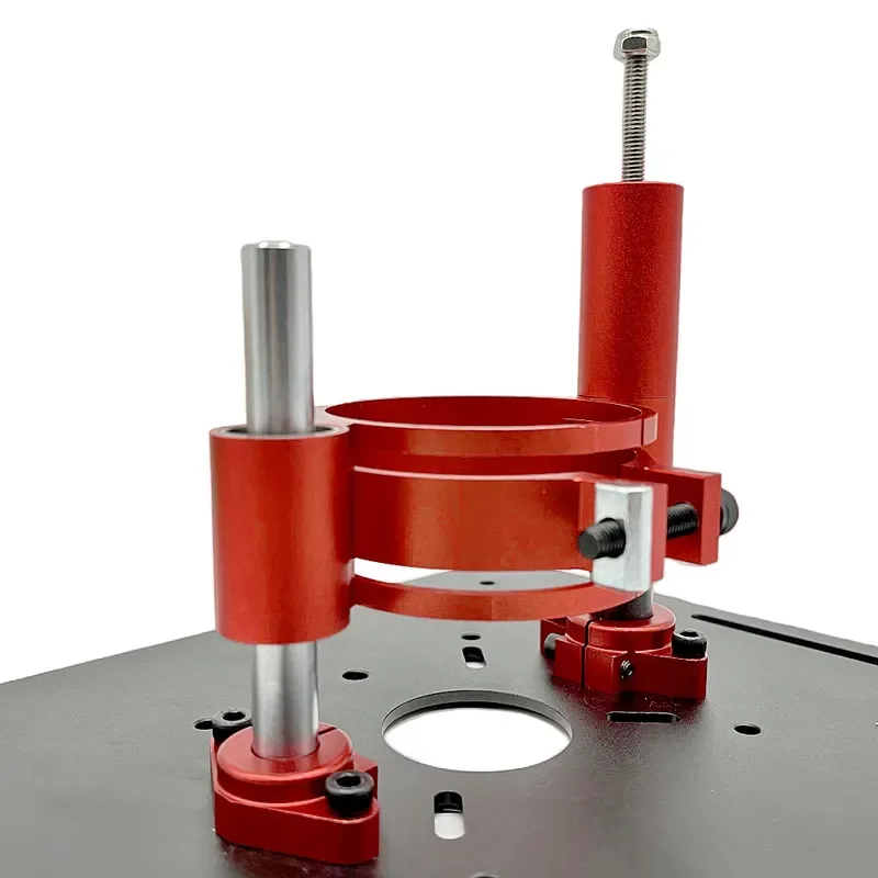 2nd Gen Upgraded Bakelite Aluminum Alloy Lifting Insert Plate Woodworking Flip Lifting Base Router Table DIY Workbench Accessory