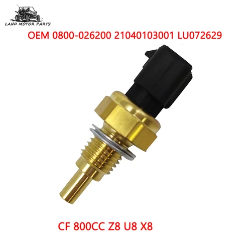 Sensor de temperatura del refrigerante de agua ATV para CFmoto 800 X8 U8 Z8 TerraLander Tracker Sport UTV Cforce 800cc 800EX 0800-026200