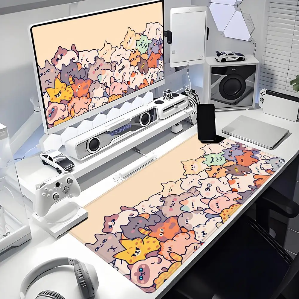 

Популярный в Китае коврик для мыши. Купа котят! Анимация, красивые игровые эксклюзивные коврики для мыши XXL, коврик для ПК, компьютера, нескользящий декор