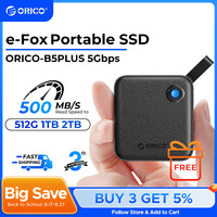 ORICO Portable External Solid State Drive External Hard Drive USB 3.2 Gen2 SSD for iPhone 15/Pro Windows Mac Lightweight
