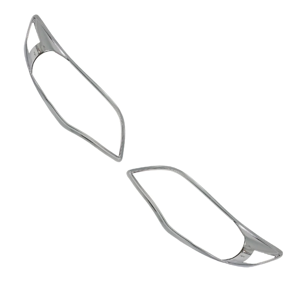 2 قطعة رئيس السيارة الجبهة ضوء إطار المصباح ملصق اليسار + اليمين لتويوتا كورولا 2011 2012 2013 غطاء المصباح ملصق الكسوة #4