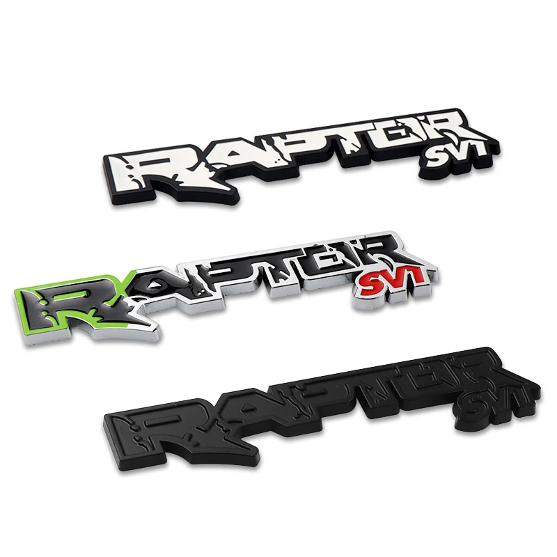 1 unidade Emblema 3D de Metal para Porta-Malas Traseiro de Carro, Logotipo RAPTOR SVT, Adesivo Lateral para Para-lama, Acessórios para Ford Focus 2 3 Mondeo F-150 Fusion