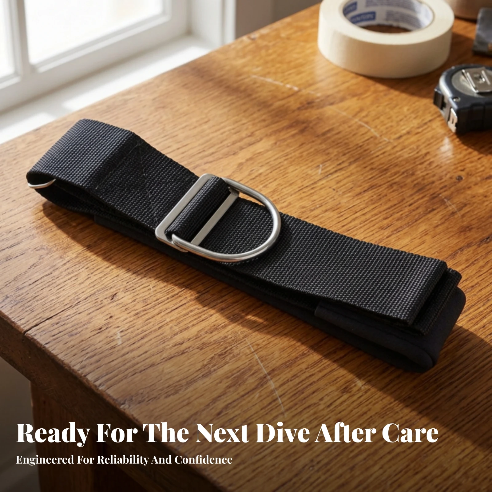 BCD Crotch Strap with D Loop Compatible Scuba Crotch Strap with Padded Sleeve Dive Strapping Sleeve Comfortable Diving Gear Soft view 3