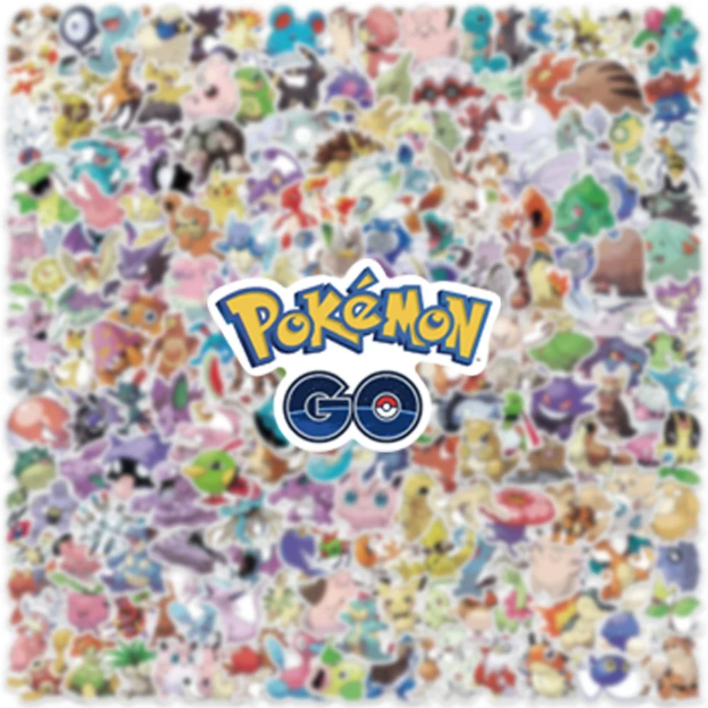 100/200/300 Stück Pokemon Kawaii Pikachu Aufkleber Dekoration Sticker für Laptop, Skateboard, Auto, Gepäck, Handy, Wasserdichter Aufkleber Spielzeug – Detail 6