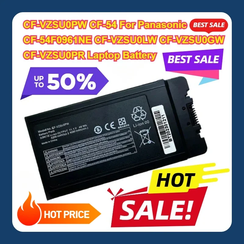 4200mAh 46Wh 11.1V CF-VZSU0PW CF-54 For Panasonic CF-54F0961NE CF-VZSU0LW CF-VZSU0GW CF-VZSU0PR Laptop Battery