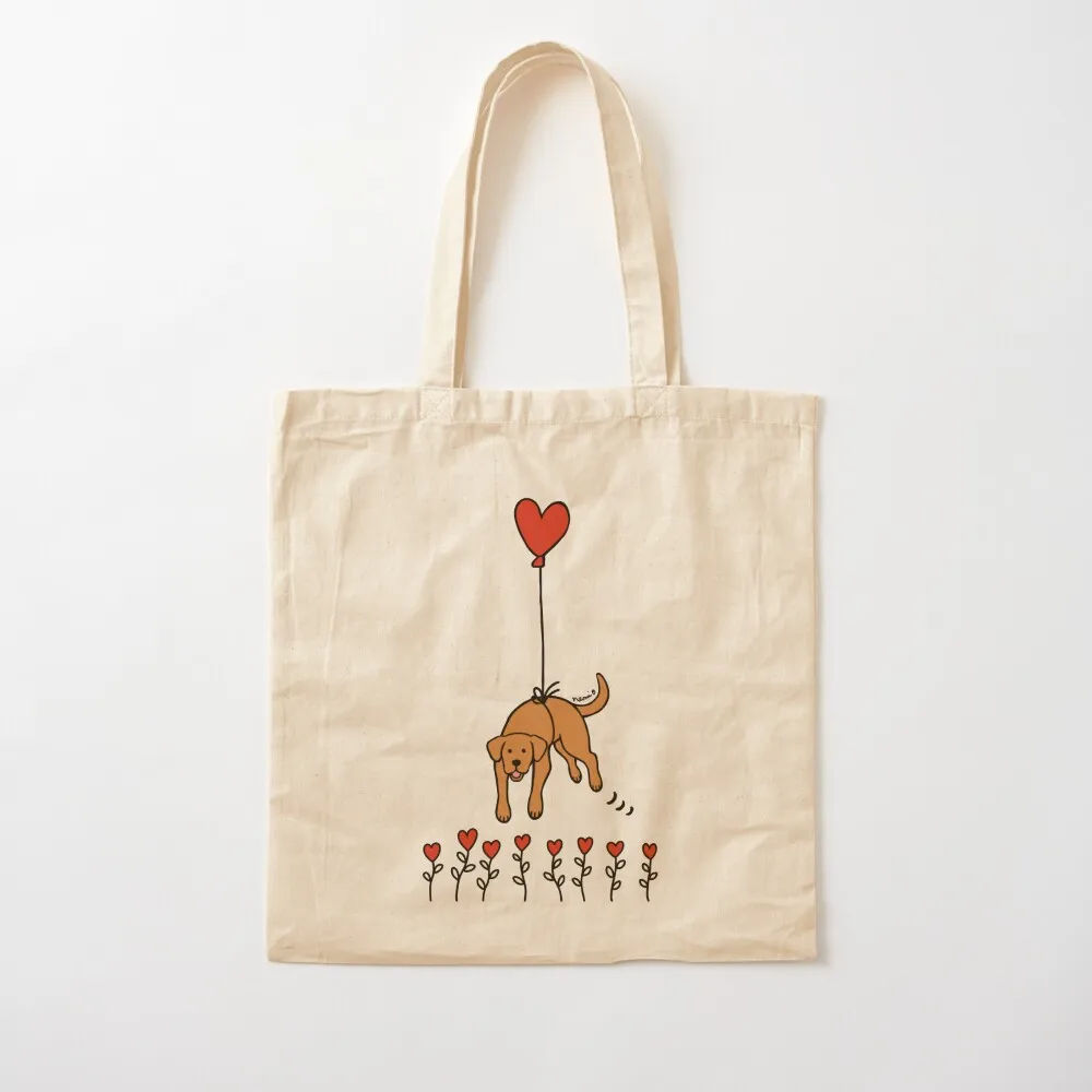 

Fox Red Labrador Floating in the Air Tote Bag cloth bag woman Shopping bags canvas tote Custom bag