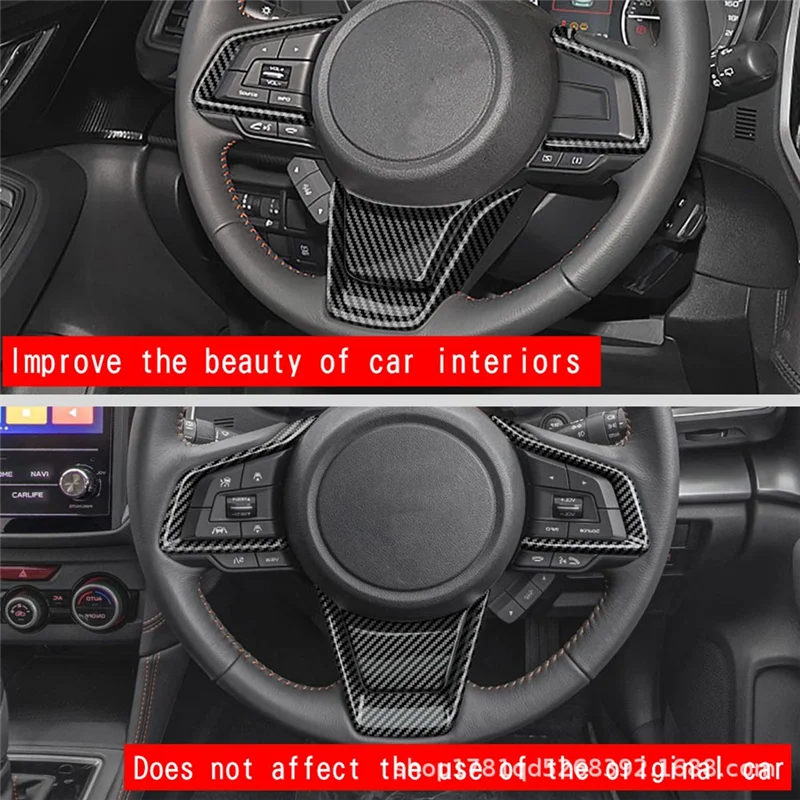 

Car Steering Wheel Trim Cover Sticker For Subaru Forester 2025 Car Interior Accessories Carbon Fiber