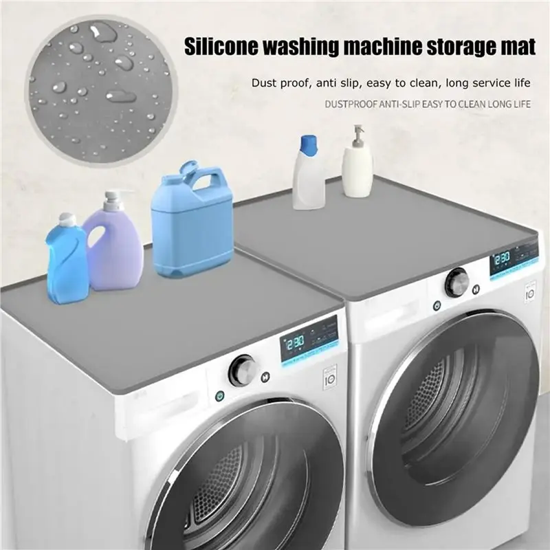 2X Dryer Mat For Top Of Dryer Silicone Washer Dryer Cover Top Washing Machine Cover B