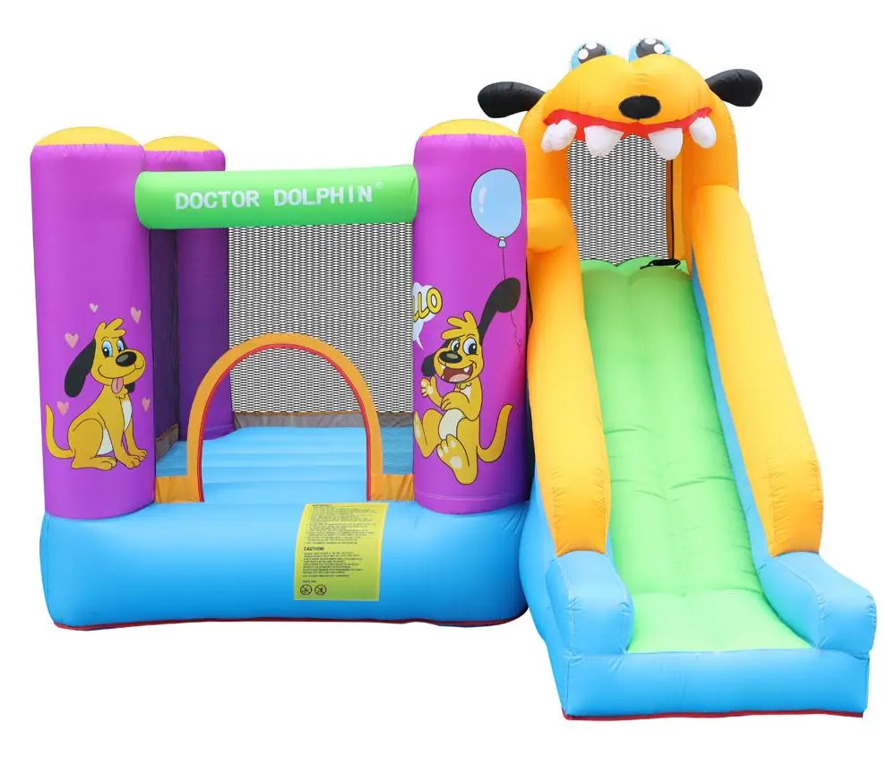 

420D+840D PVC fabric Kids Yard Outdoor doctordolphin inflatable bounce hous bouncy castle inflat bouncer and slide