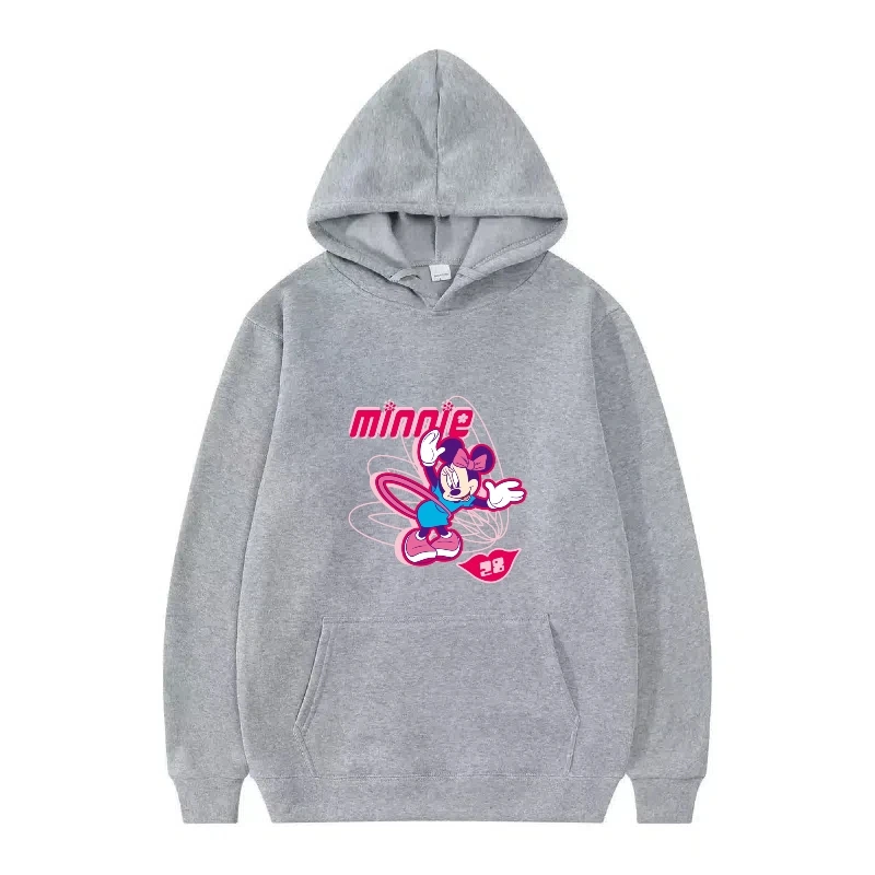 Disney Mickey Maus Cartoon-Muster Frau Sportliche Lose Weiß Frühling Tops Kleidung Pullover Damen Günstige Hoodies Sweatshirts