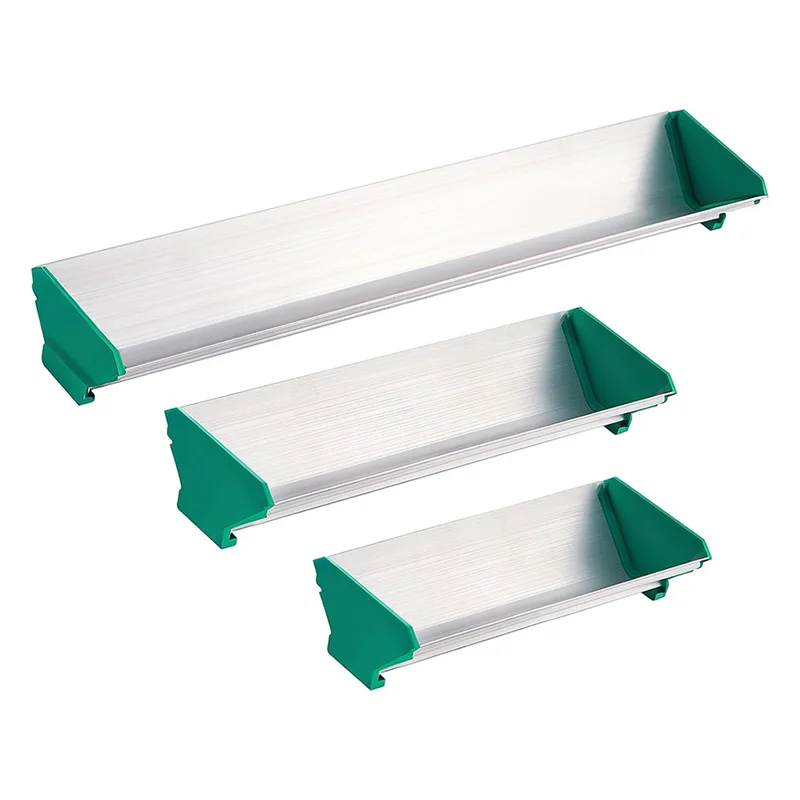 AT44-3Pcs 8In 10In 16In recubridor de cuchara de emulsión de aluminio de doble filo para herramienta de recubrimiento de serigrafía, 3 tamaños