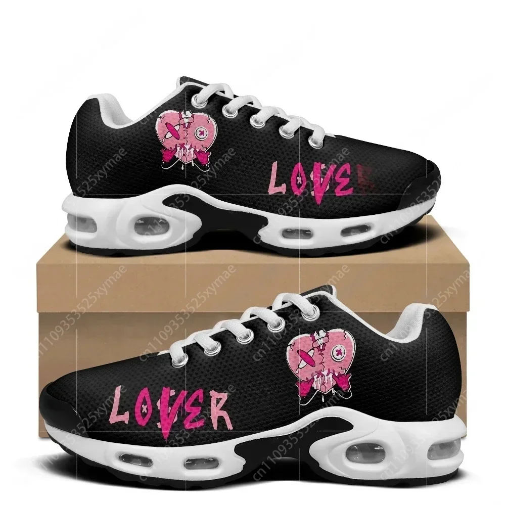 

Pink Loser Lover Pink Drip Heart Air Cushion Sneakers Mens Womens Teenager Sports Shoes High Quality Custom Made Mesh Sneaker