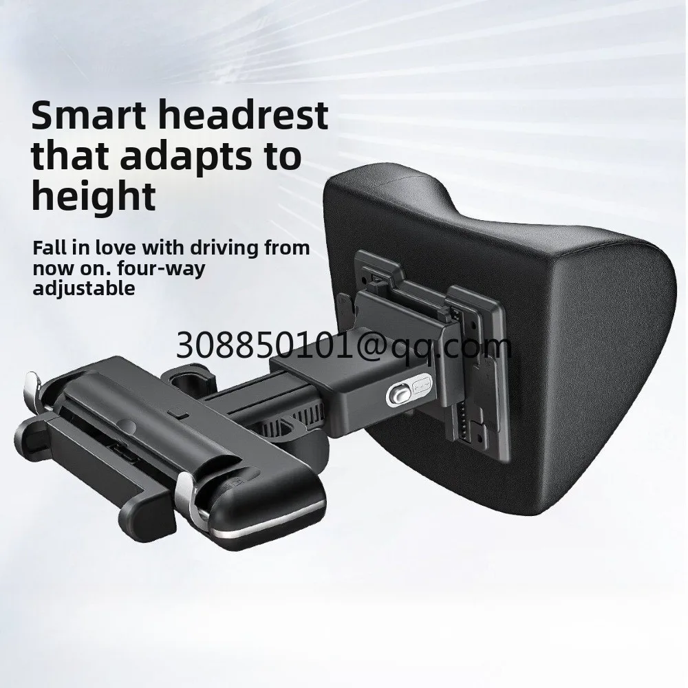 Intelligent adjustable car headrest, memory foam seat, neck protection, headrest, phone holder, car supplies