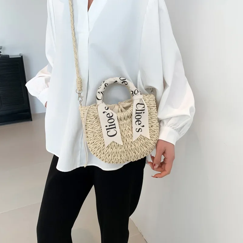 holiday straw woven bag  purses and handbags  crossbody bags for women