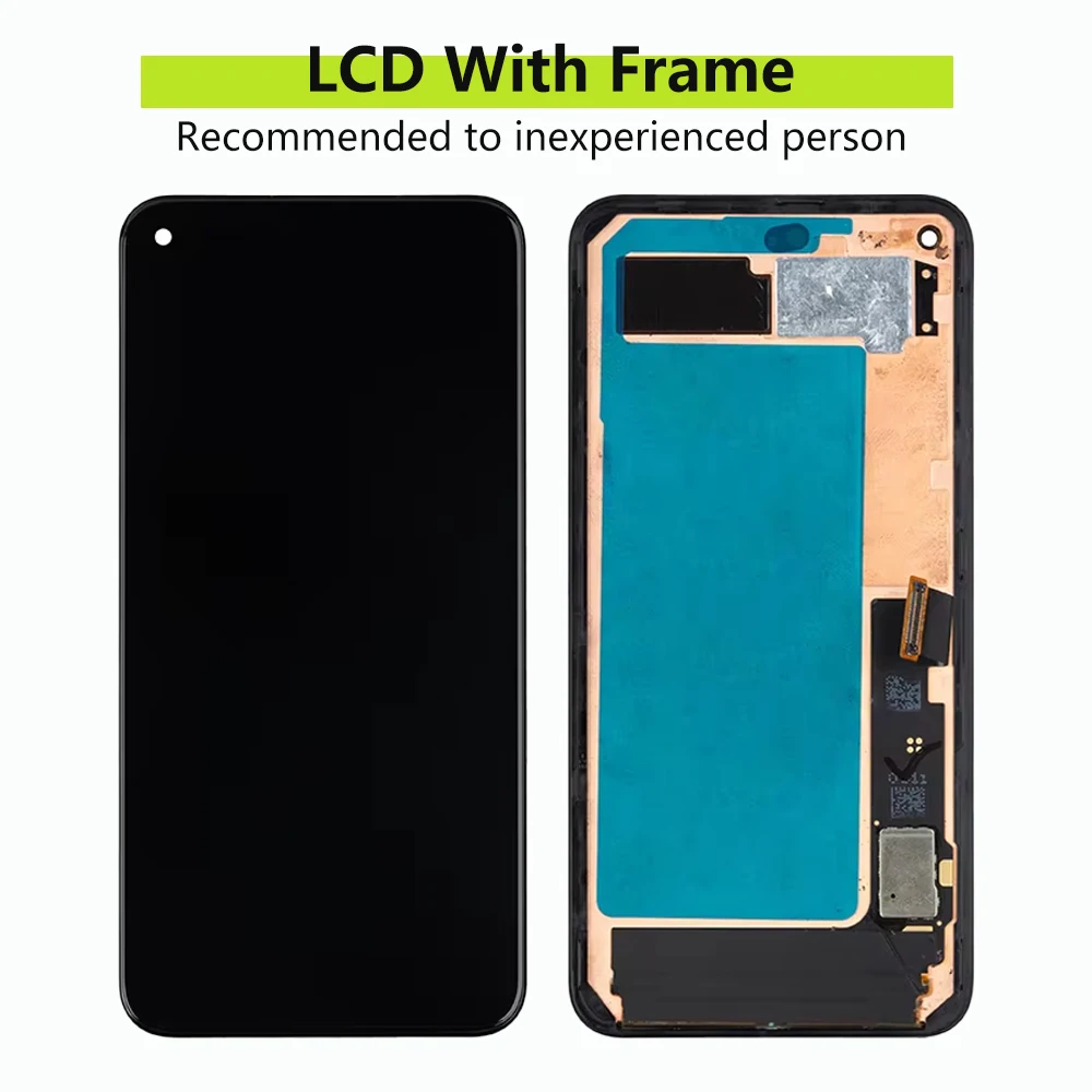 6.0\'\' Screen For Google Pixel 5 GD1YQ GTT9Q G5NZ6 LCD Display Touch Screen Digitizer With Frame For Google Pixel5 lcd