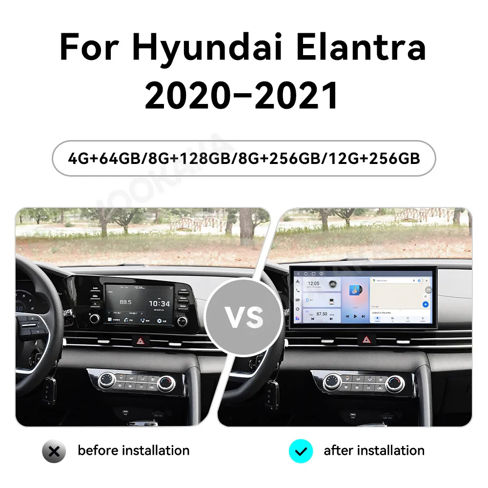 15.8 inch Android 15 Radio For Hyundai ELANTRA 2020~2021 GPS Qualcomm Multimedia Player Navigation Car Stereo Receiver Head Unit