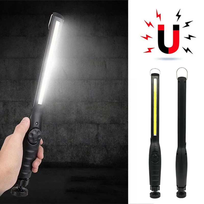 Multifunction USB Rechargeable COB LED Work Light with Hook Portable Lantern Inspection Light Camping Car Repair Lamp