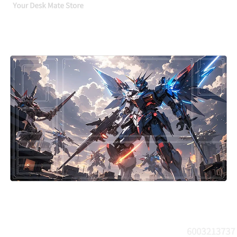 BANDAI Anime Gundam Series Game GCG DIY Card Playmat Strike Freedom Kshatriya Unicorn Collection Gift Toys