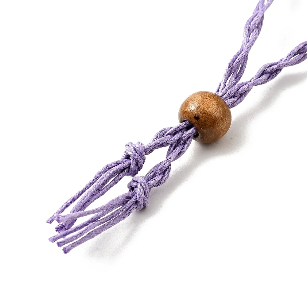 10 Stück geflochtene Wachsschnur für Makramee-Beutel, Halskettenherstellung, verstellbare Holzperlen, mehrfarbig, für austauschbaren Steinschmuck – Detail 13