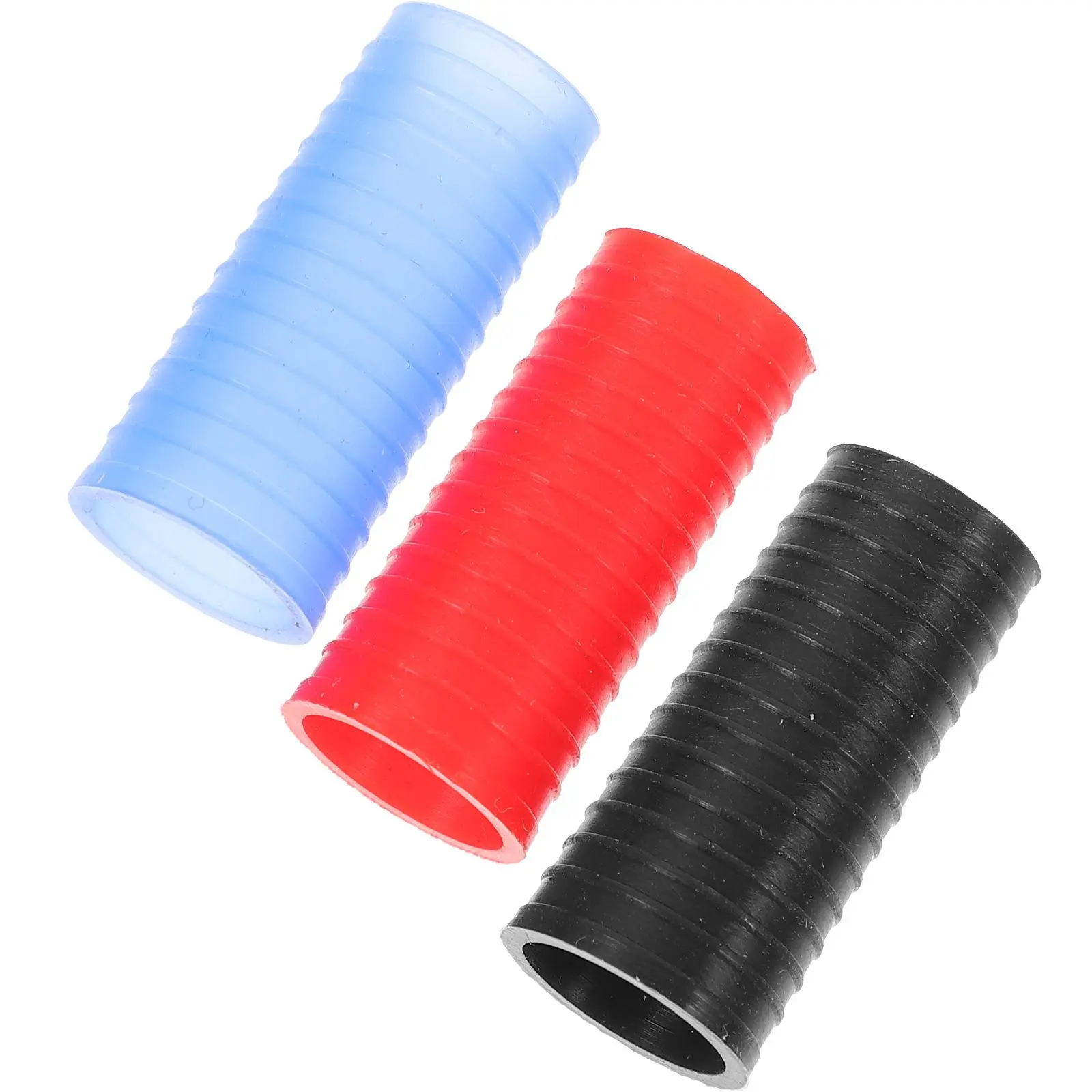 

3 Pcs Saxophone Cork Chips Silicone Neck Rings Blue Black Red Compatible Alto Tenor Accessories Leak Reduction Sound Quality