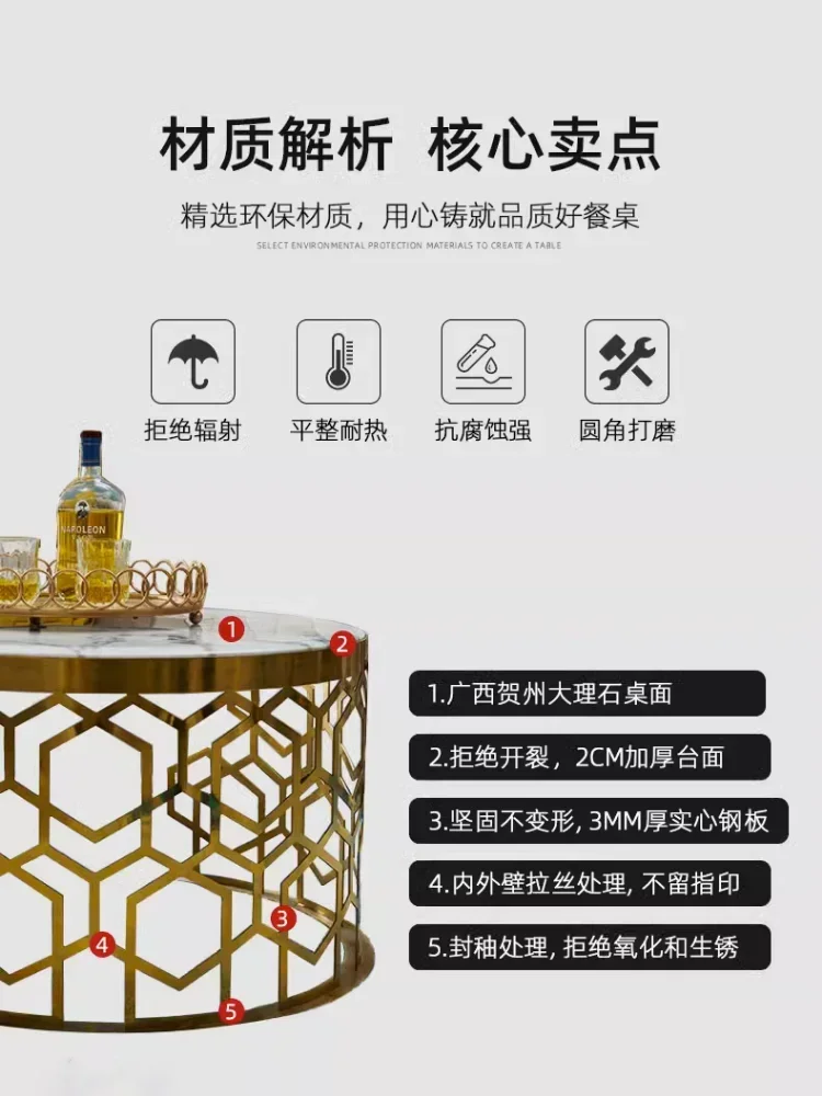 Marble Coffee Table Simple Modern Creative Living Room Simple Tea Table Oval